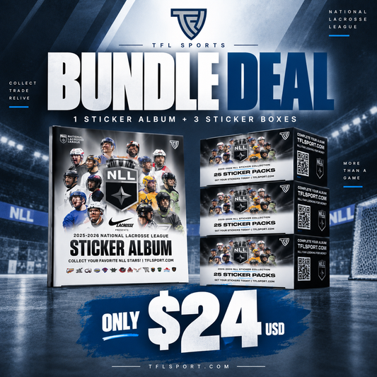 NLL Sticker Album + 3 Sticker Boxes