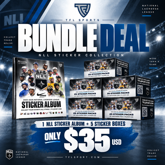 NLL Sticker Album + 5 Sticker Boxes